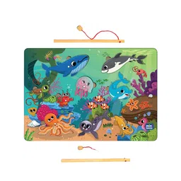 Mini Leaves Kids 2 in 1 Wooden Magnetic Fishing Game Accessory-40