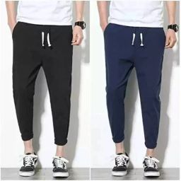 Pack of 2 Men Solid Multicolor Track Pants-image-85