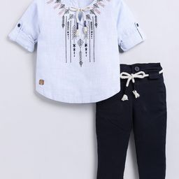 LITTLE COLLARS Boys Embellished Trousers-image-24