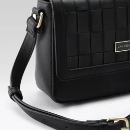 Van Heusen Weave Textured Structured Sling Bag image 3