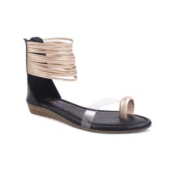Padchin Women Open Toe Gladiators Flats-picture-57