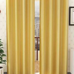 BELLA TRUE Yellow 2 Pieces Window Curtains-picture-10