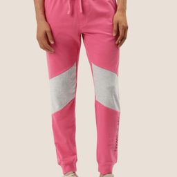 AMSWAN Men Colourblocked Cotton Mid-Rise Joggers-image-98
