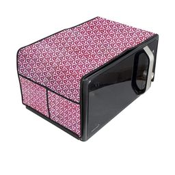 The Furnishing Tree Waterproof & Dustproof PVC Microwave Oven Top Cover with 4 Utility Pockets Pack-image-95