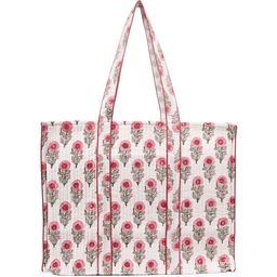 Block N Style Floral Printed Shopper Tote Bag with Quilted-image-91