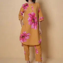 Kameez by Pooja Kejriwal Floral Digital Printed Pure Cotton Tunic With Trouser-picture-43