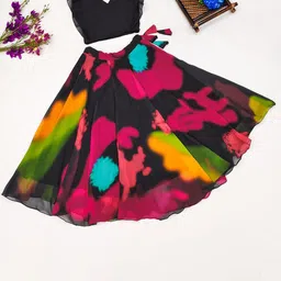 JOVK DESIGN Girls Tie and Dye Ready to Wear Lehenga &-48
