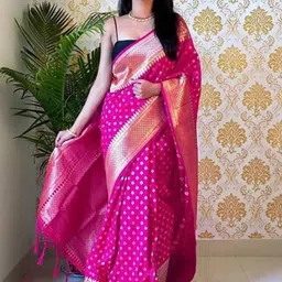 all about you Woven Design Zari Kanjeevaram Saree-image-33
