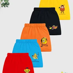 Disney By Miss and Chief Boys Pack of 5 Lion King Printed Cotton Shorts-image-40