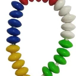 ashmi 100 Plastic Beads Toy Set for Kids with 5 Laces Counting Skills and Mathematics image 3