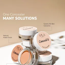 MILA BEAUTE Conceal It Pot Concealer Enriched With SPF 15 & Vitamin E - 4 g -Medium Beige image 4