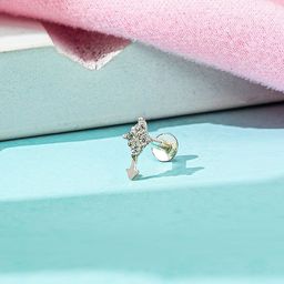 TOUCH925 Silver Cubic Zirconia Stud Nosepin-image-27