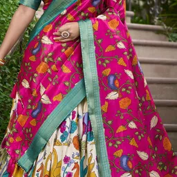 A TO Z CART Printed Ready to Wear Lehenga & Unstitched Blouse With Dupatta image 5
