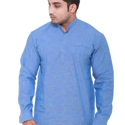 Twist99 Mandarin Collar Cotton Casual Shirt-image-34
