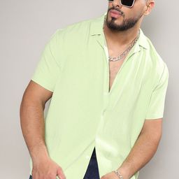 Instafab Plus Size Comfort Relaxed Fit Cotton Shirt-picture-22