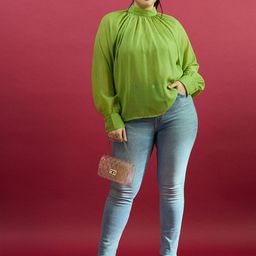 CURVE BY KASSUALLY Women Sheer Georgette Top-picture-23