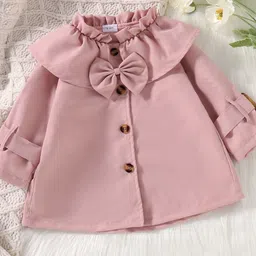 YK Girls Solid Bow A Line Dress-picture-48