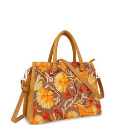 LIKE STYLE Ethnic Motifs Textured Structured Shoulder Bag image 2
