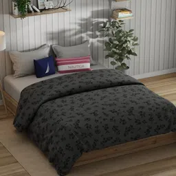 Nautica Grey Floral AC Room 150 GSM Double Bed Comforter-picture-40
