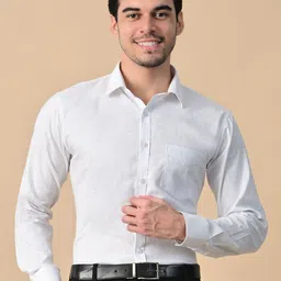 DESIGN UP Men Slim Fit Solid Linen Shirt-image-62