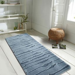 OBSESSIONS Blue Printed Anti-Static Floor Runner-17