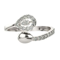 VALANOVA 14K White Gold Diamond Studded Ring 2.01g-image-92