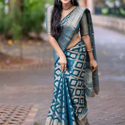 KALINI Woven Design Zari Pure Silk Banarasi Saree-image-95