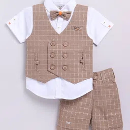 LITTLE COLLARS Boys Shirt with Shorts-image-49