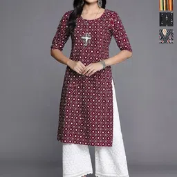 Anouk Rustic Women Pack Of 4 Ethnic Motifs Printed Kurta-image-71