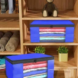 Kuber Industries Blue Set of 6 Regular Drawer Organiser Organisers-18