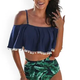 ANGEL CROSHET Printed Off-Shoulder Swim Set-image-31