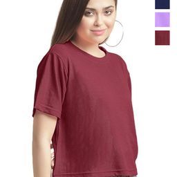 NOTWILD Women Pack Of 3 Solid Round Neck Cotton T-shirts-image-94