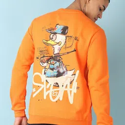 V-Mart Men Graphic Printed Round Neck Cotton Pullover Sweatshirt-picture-7