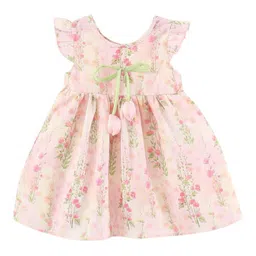 StyleCast x Revolte Girls Floral Printed Bow Fit And Flare Knee Length Dress-image-77