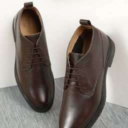 Teakwood Leathers Men Textured Leather Formal Derbys-picture-24