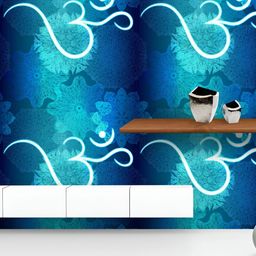ArtzFolio Printed UV-Resistant Anti-Bacterial Ornate Mandala & Hindu Om Aum Symbol Peel & Stick Wallpaper-image-50