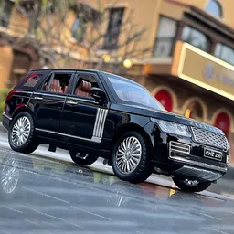 UKAXA Kids 124 Die Cast Metal Model Refender Openable Door Sound & Light Pull Back Toy Car-image-56