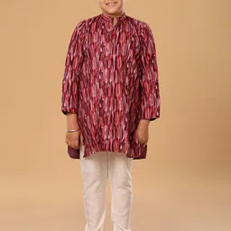 The Mini Trunk Boys Printed Regular Kurta with Trousers image 2