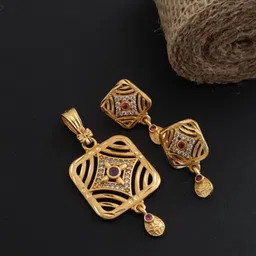 V.K.PAYAL.JEWELLERY Gold-Plated Stones Studded Jewellery Set-picture-38