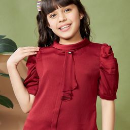 Peppermint Puff Sleeve Top-image-28