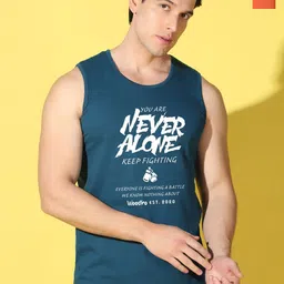 WOOSTRO Pack Of 2 Printed Combed Cotton Gym Vests VWS26(ALONE PEACOCK)(ALONE ORANGE)-image-67