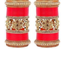 Fashionzara Set Of 2 Stone Studded Bangle-image-91