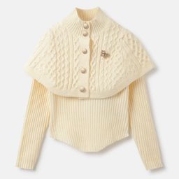 ELLE Girls Ribbed Long Sleeves Pullover-image-59
