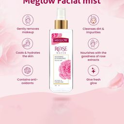 MEGLOW Set Of 3 Rose Waters 100Ml Each image 4