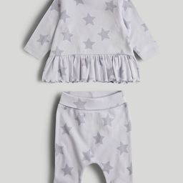 mothercare Girls Printed Long Sleeves Pure Cotton Top With Joggers-image-72