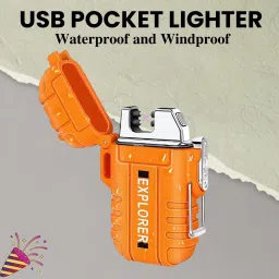 Explorer USB Rechargeable (Cigaratte Lighter)Windproof Flameless ARC LighterK432 Explorer USB Rechargeable (Cigaratte Lighter)Windproof Flameless ARC LighterK432 Pocket Lighter-15
