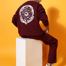 GRIFFEL Men Graphic Printed Sweatshirt image 3