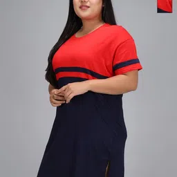 Christy World Women Pack Of 2 Cotton Regular Fit Longline T-shirt-image-65