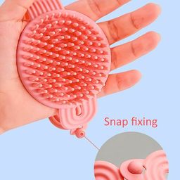 BeeDuck 2 In 1 Body Scrubber With Hair Scalp Shampoo Massager Brush For Scalp Exfoliator image 5