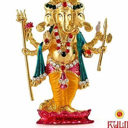 Kulin Gold-Toned Religious Figurine Showpiece of God Ganesha-image-65